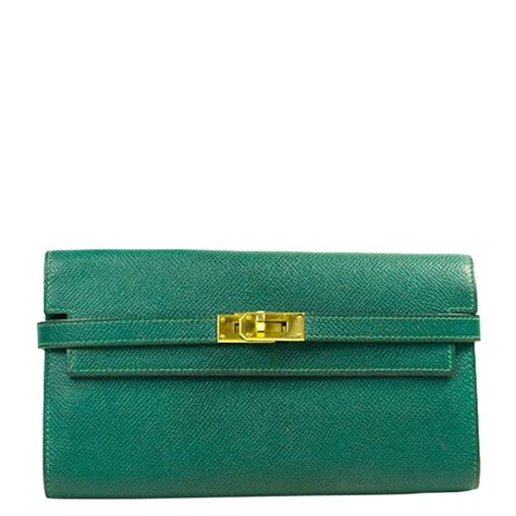 hermes kelly wallet green|Hermes wallet worth it.